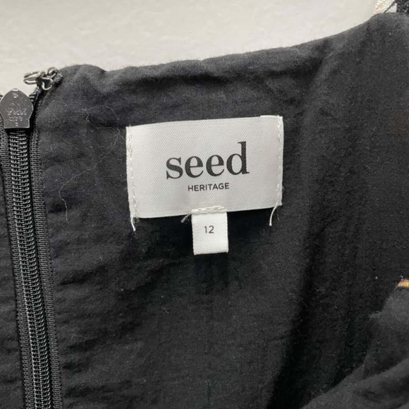 SEED HERITAGE Linen Floral Paisley Midi Dress - Picture 15 of 16